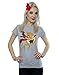Produktbild DC Comics Damen Bombshells Supergirl Badge T-Shirt X-Small Heather Grey