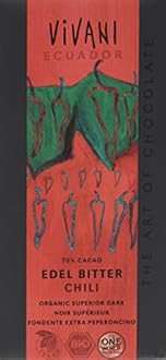 Vivani Organic Superior Dark Chili Chocolate 100 g (Pack of 5)