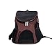 Produktbild PETCUTE Haustier Träger Rucksack Beutel für kleine Katzen und Hunde Belüfteten Design Halter Tasche Reise Schultertaschen für das Wandern im Freien Braun