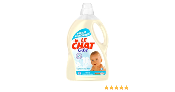 Le Chat Bebe Hypoallergenic Diluted Liquid Detergent 3 L Bottle 40 Washes Amazon Co Uk Grocery