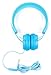 Produktbild DURAGADGET Blaue Bügelkopfhörer im Kinder-Design für Lenco MES-405 | MES-212 | DVP-9331 | DVP-1210 Tragbare DVD-Player