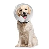 PET SPPTIES Collier Gonflable de Récupération Confortable Collerette de Protection pour Chien Chats, Ajustable, Lavable PS005