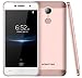 Produktbild HOMTOM HT37 Pro - Android 7.0 4G Smartphone, Quad Core 1.3GHz 3GB RAM 32GB ROM, 5 Zoll 2.5D Glasschirm, Doppelte Lautsprecher & Atmungslicht, 8MP + 13MP Fingerabdruck - Rose Gold