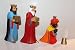 Produktbild Lotte Sievers-Hahn Krippenfiguren SET 3 Könige mit Mohr orange und Geschenk im Baumwollbeutel