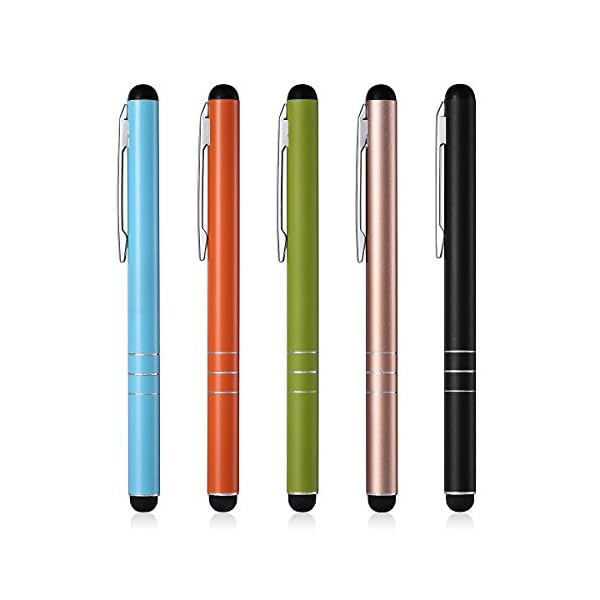 Poweradd 5 Stücke Eingabestift Touchstift Stylus für iPhone 7 6s 6 5 4 4s,iPad,Samsung Galaxy und alle Tablets, Smartphones
