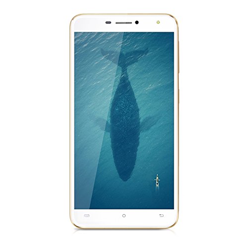 Cubot HAFURY UMAX (2017) Android 7.0 Nougat Smartphone ohne Vertrag 6 Zoll HD IPS Touch Dispaly mit 4500 mAh Akku, Dual SIM, 2GB Ram+16GB interner Speicher, 13MP Hauptkamera / 5MP Frontkamera, 2.5D gebogenes Kapazitiver Bildschirm, nutzbares GPS, Benachrichtigung LED, Gold