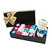VORCOOL Scented Bath Soap Rose Flower Petals in Gift Box with Plush Bear, Pack of 12 for Birthday Wedding Valentine's Day (Multicolor)