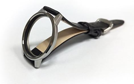 Shine 2 Watch Band, Kissport Genuine Leather Watch Strap for Misfit Shine 2 2nd Tracker Sleep Monitor (B Leather Silver)