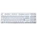 Produktbild Qisan Mechanische Tastatur 108 Tasten Full Anti-Ghosting Kirsche MX Braun Switch Verdrahtete Hintergrundbeleuchtung Gaming-Tastatur Magicfore-Weiß