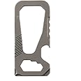 Rayeeley Carabiner Clip Keychain Titanium Mini Multi-Functional Screwdriver Bottle Opener Snap Hook Buckle Key Chain for Outdoor Backpack Hiking Pocket EDC Tool