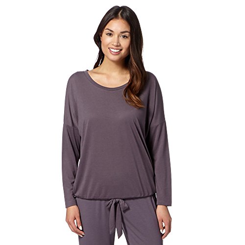 J By Jasper Conran Womens Designer Chocolate Long Sleeved Pyjama Top 10