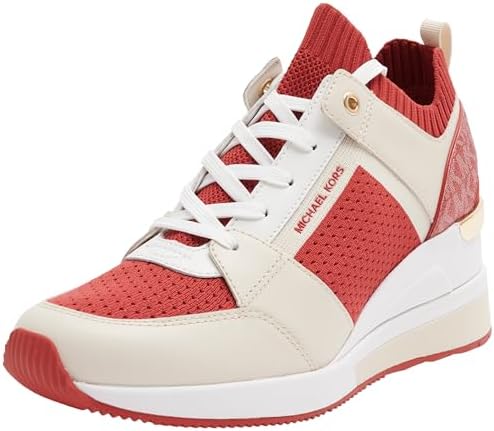 Michael Kors 43H3GEFS3D-994 Georgie Knit Trainer Donna, Crimson Multi EU 39.5
