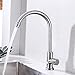 Produktbild Auralum 360°drehbar Kaltwasser Wasserhahn Spültischarmatur Armatur Küche Spüle NUR für Kaltwasser Anschluss Edelstahl