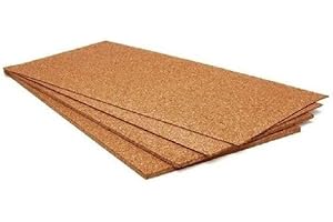 Chianese 2pz Pannelli Sughero Isolanti Termici per Interni 50x50cm x 4mm | Pannelli Murali Antimuffa per Pareti e Soffitto | Pannelli Coibentati per Isolamento Termico e Acustico