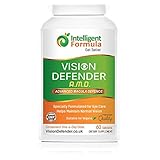 Vision Defender AMD Eye Supplement: Lutein Complex, Zeaxanthin, Vitamins & Minerals for Ocular Health & Eye-Care. 2 Month Supply (60 Tablets) One-A-Day Vegan Nutrients for Eyes by Intelligent Formula