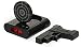 Produktbild Digitalwecker mit Pistole und Zielscheibe - Schwarz "Shooter" Design - Gadget Wecker inkl. Alarm Recorder - Grinscard