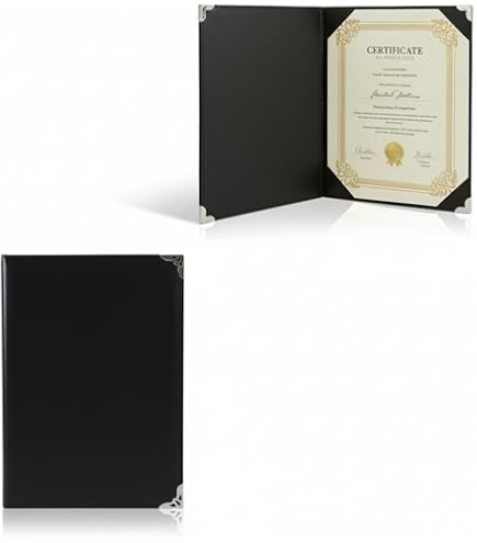 Portacertificati, 25 Confezioni Di Copertine Per Diplomi Con Bordo In Lamina Doro Per Formato Lettera 85x11 Pollici~p142611908
