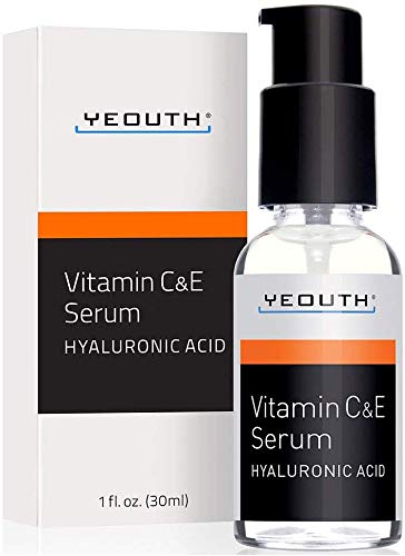 Vitamin C Serum For Day with Hyaluronic Acid Serum, Vitamin E, Anti Aging, Anti Wrinkle, Fill Fine Lines, Evens Skin Tone, Fades Age Spots, Medical Grade Skin Care Formula For Face - YEOUTH