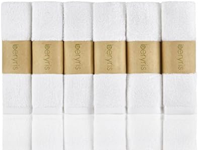 Bamboo Baby Washcloths (6-pack) Ultra-Soft, Super Absorbent Hand Towels | Gentle on Sensitive Skin for Infants, Toddlers | Naturally Antibacterial, Hypoallergenic