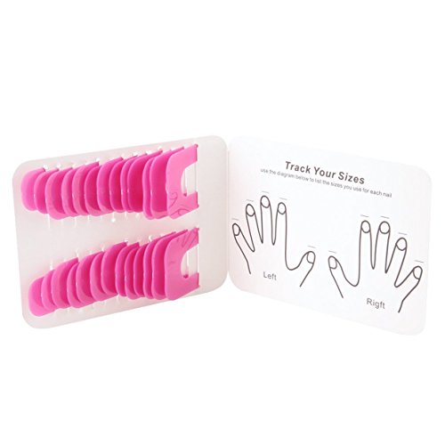 G2PLUS 26 Pieces Nail Polish Stencils with 10 Sizes Nail Art Beauty Auxiliary Tools by G2Plus - 6