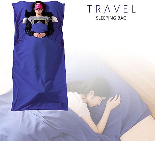 Sleeping Bag Liner, Chenci Durable and Soft Travel Sheet Sleeping Bag Liner Microfibre, Ideal for Travel, Youth Hostels, Picnic, Camping, Hiking