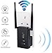 Produktbild Sallypan 300M Wifi Router Extender Verstärker Wireless Access Point Internet Booster Hotspot Mini AP Repeater Dual Externe Antennen Mit WPS Funktion,Black