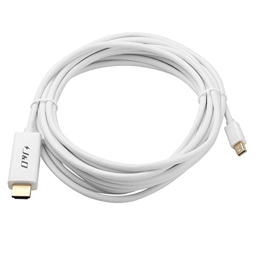 Mini DP auf HDMI, J&D Goldbeschichteter Mini Displayport (Thunderbolt) auf HDMI 1080P Full HD Kabel Adapter Konverter Male to Male – 5m - 6