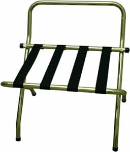 Gepäckablage Kofferständer Gepäckständer mit Wandschutz - messing