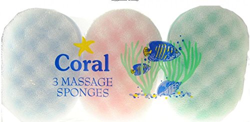 Pack of x 12 Exfoliating sponges bath/shower 2 sided