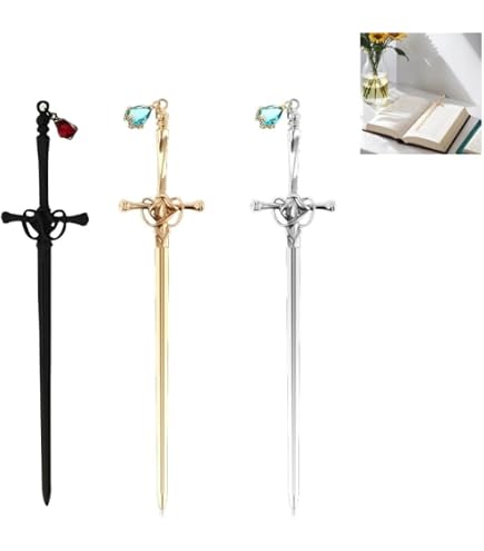 Set 9 Marcapáginas De Metal Vintage Con Colgantes – Punto De Libro Regalo Para Lectores (Pluma 11,5cm)