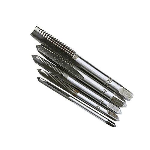 MagiDeal 5Pcs HSS Metrisch Rechts Links Reversible Hand Gewinde Bohrer Bits - 4