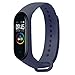 Produktbild Xiaomi Mi Band 4 Smart Band AMOLED Touchscreen Activity Tracker, Armband: Silikon Dunkelblau, inkl. Wechselarmband: Schwarz - Silikon