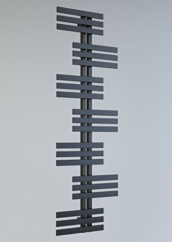 Preisvergleich Produktbild Leon Badheizkörper Heizkörper Handtuchwärmer Designheizkörper Badezimmer Heizung (50x120 cm, Anthrazit)