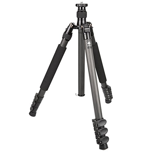Sirui EN-2204 Easy Universal Dreibeinstativ (Carbon, Hhe: 162 cm, Gewicht: 1,52kg, Belastbarkeit: 15kg) mit Tasche und Gurt