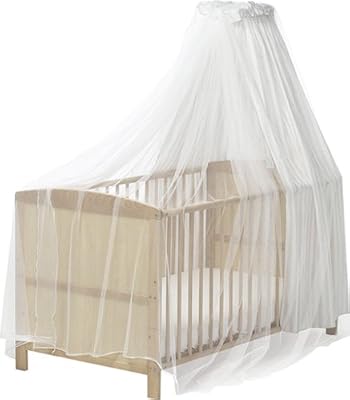 Playshoes RegarderShoes 601003 moustiquaire, moustiquaire pour les crèches, lit à baldaquin, blanc