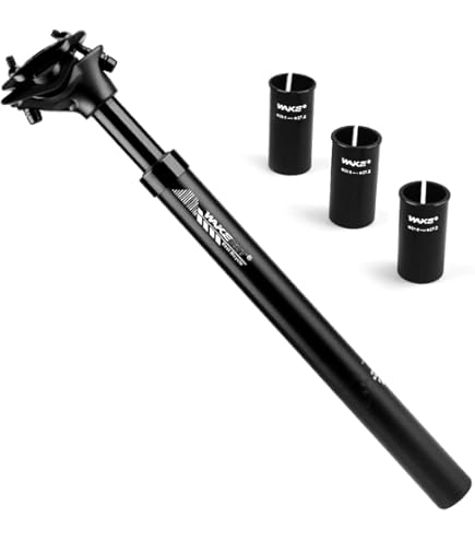 Bbb Cycling Unisex verstelbare wolkenkrabber | 29,6 mm 400 mm |Road MTB Mountainbike E-Bike Urban Cycling | Aluminium zadelpen | BSP-20, zwart