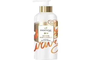 Pantene Pro-V krem do stylizacji + ochrona cieplna naturalne fale, bez spłukiwania, odżywczy, z olejem arganowym, do kontroli wzrostu i miękkich fal, nawilżonych, 235 ml