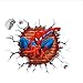 Produktbild 3D Spiderman Super Hero Wandaufkleber Für Kinderzimmer Dekoration Avengers Home Schlafzimmer Pvc Dekoration Cartoon Movie Wandbild Wandkunst Aufkleber 45X50 Cm
