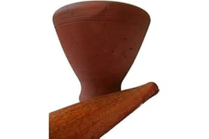 HEUSCHEN & SCHROUFF XL Laos Mörser aus Ton - mit Stößel aus Holz