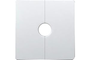 ZEIZAFA Wall Split Flange Square Escutcheon Plate Water Pipe Wall Covers Reserved Drill Hole Panel Decor for Wires Faucets Pipes Wall Split Flange Pipe Cover