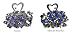 Dozen Pack - 12 Small Metal Jaw Clips Decorated with Crystals in the Design of a Phoenix U86420-0289-D