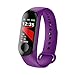 Produktbild BZLine Bluetooth Smartwatch, Smart Watch Uhr Intelligente Armbanduhr Fitness Tracker Armband Sport Uhr mit Farbe Bildschirm Blutdruck/Pulsmesser Schrittzähler für Kinder Frauen Männer (Lila)
