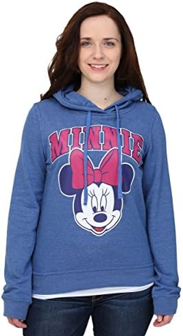 Freeze Juniors Womens Minnie Mouse Big Face Womens Hooded Sweatshirt Medium