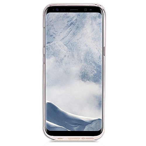 Funda para Samsung Galaxy S8 el caso Soft TPU Silicona de protecci  n de la cubierta Slim Fit Shell a prueba de choque con el brillo Bling suelta de polvo Solaxi - plata