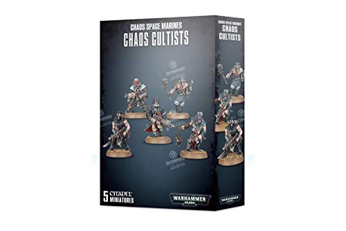 Games Workshop Chaos Cultists Warhammer 40000 con 5 figuras Cultistas del Caos Miniaturas Citadel (99120102035)
