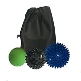 Pack von 3 Spiky Massage Ball 2 Plus 1 Lacrosse Ball