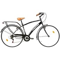 Moma - Bicicleta Paseo Citybike SHIMANO. Aluminio, 18 velocidades, ruedas de 28"