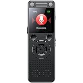 Hs-32 Metal Ses Kayıt Cihazı, 32GB Hafıza, &Ccedil;ift Hoparl&ouml;r, Kristal Mikrofon, 75 Saat Pil &Ouml;mr&uuml;, G&uuml;r&uuml;lt&uuml; Azaltma, Type-C Şarj, 1