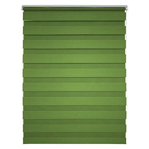 Sol Royal SolDecor DL2 Doppelrollo Klemmfix ohne Bohren 40x150cm (BxL) Grün – Duo-Fenster-Rollo mit Klemmträger - 3