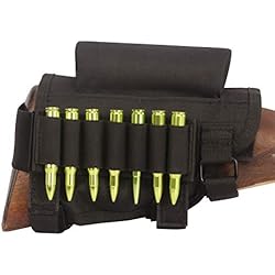 Tourbon Chasse Fusil Buttstock Cheek Riser munitions Laser support - noir